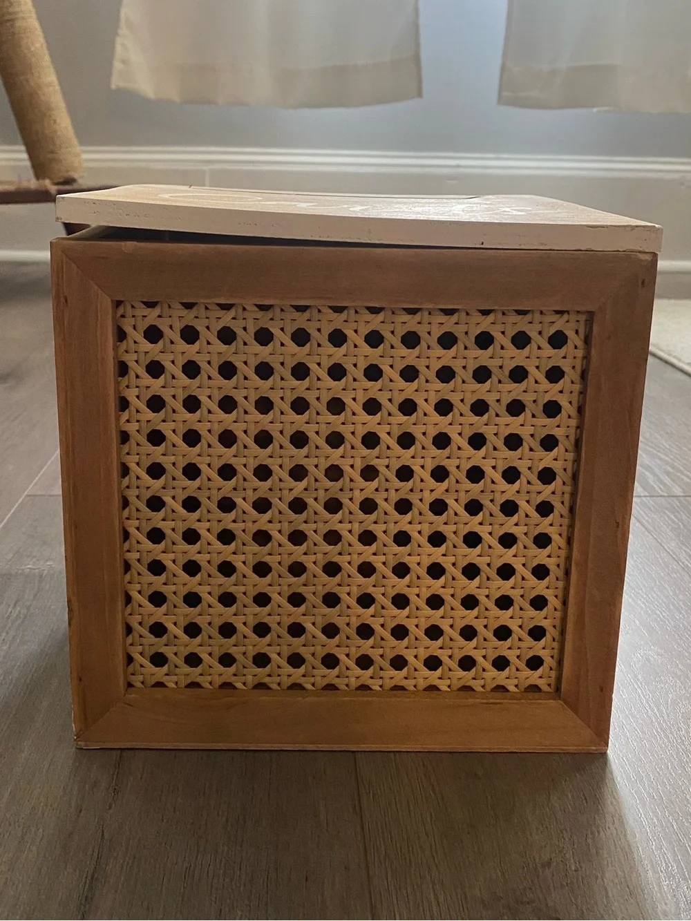 Wooden 'Cards' Keepsake Box - Natural Finish
